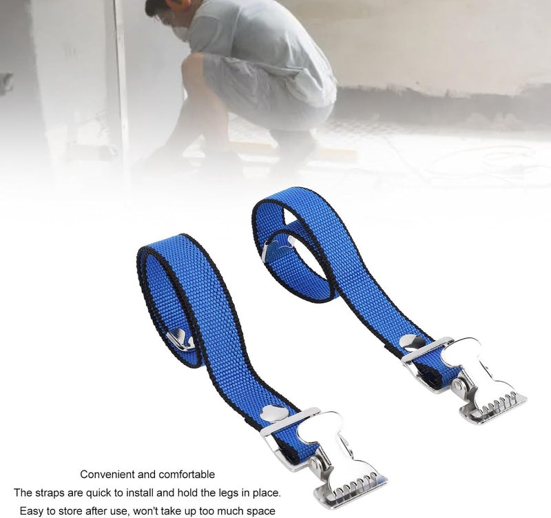 Bewinner 4PCS Drywall Stilts Straps, Adjustable Foot Band Kit for Men Women, Durable Nylon Aluminum Alloy Buckle Replacement with Screws Spacers, Quick Install for Painting Decoration and Parade Performance - Image 4